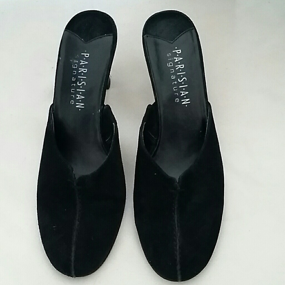 Size 6 M  Suede Slide  3"Heel by Parisian